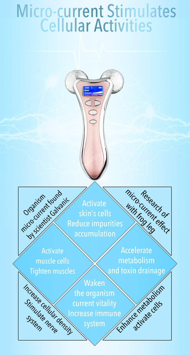 EMS double ball roller massage instrument