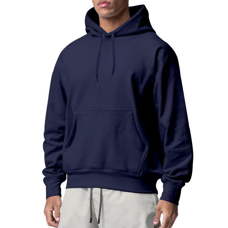 Men's Sports Solid Color Fleece Sweater Hoodie