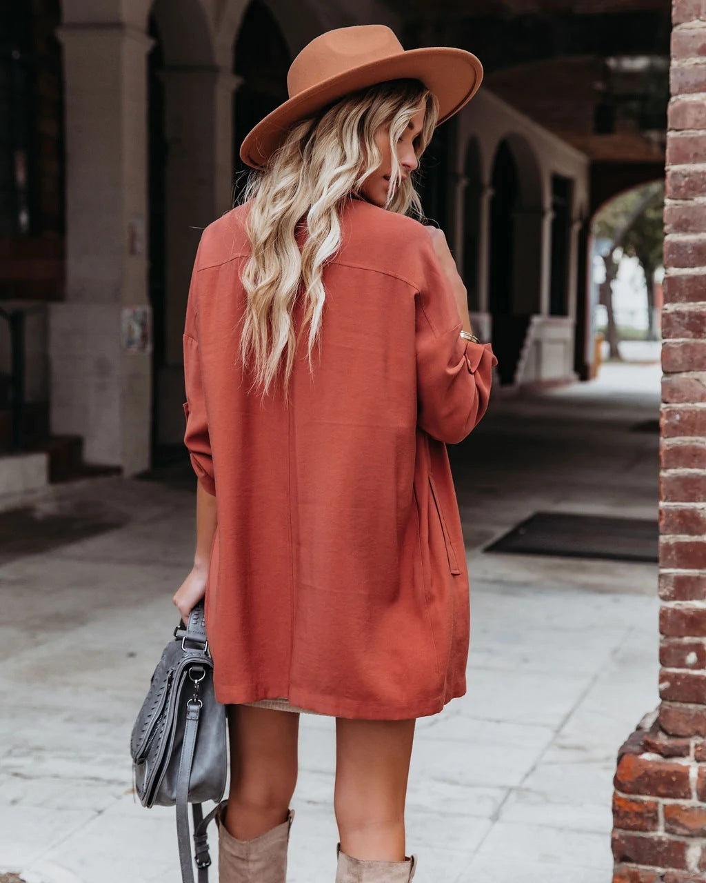 Medium Long Loose Casual Long Sleeve Trench Coat