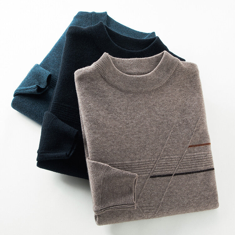 Thickened Sweater Men's Round Neck Loose Casual