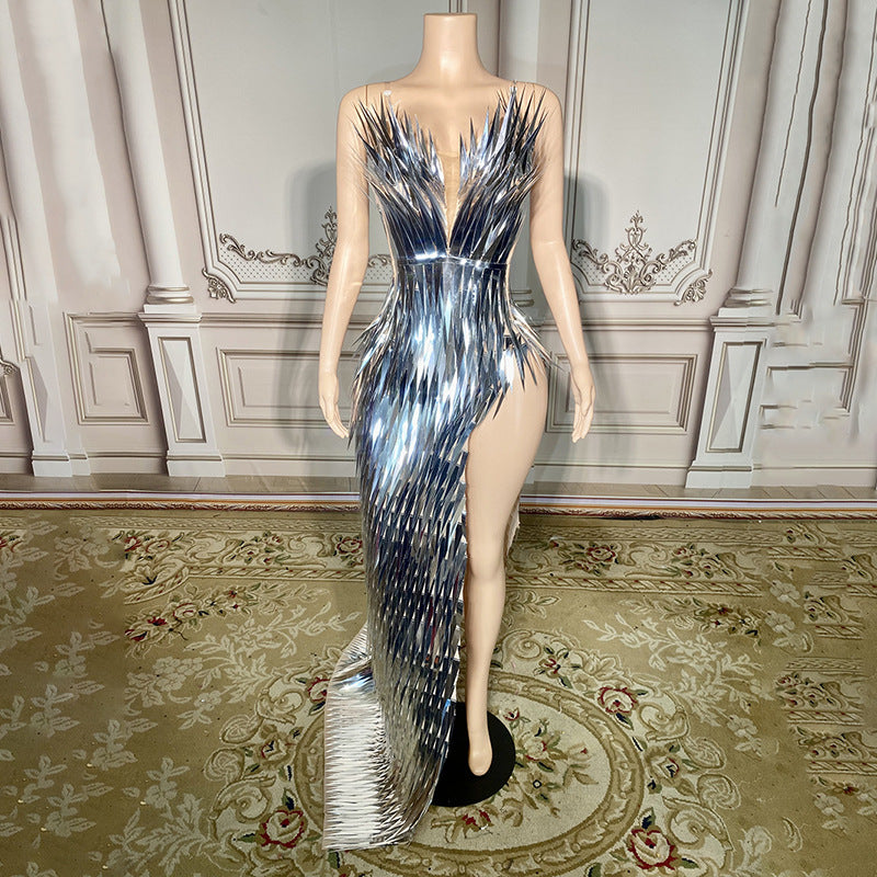 Stage Advanced Light Luxury Evening Dress Sequined