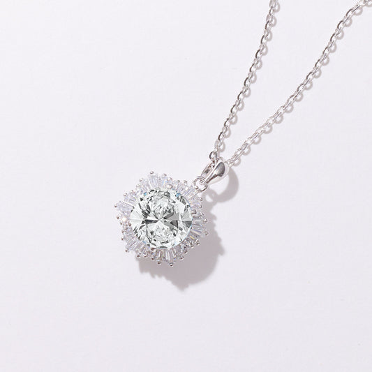 Snowflake S925 Sterling Silver Necklace For Women