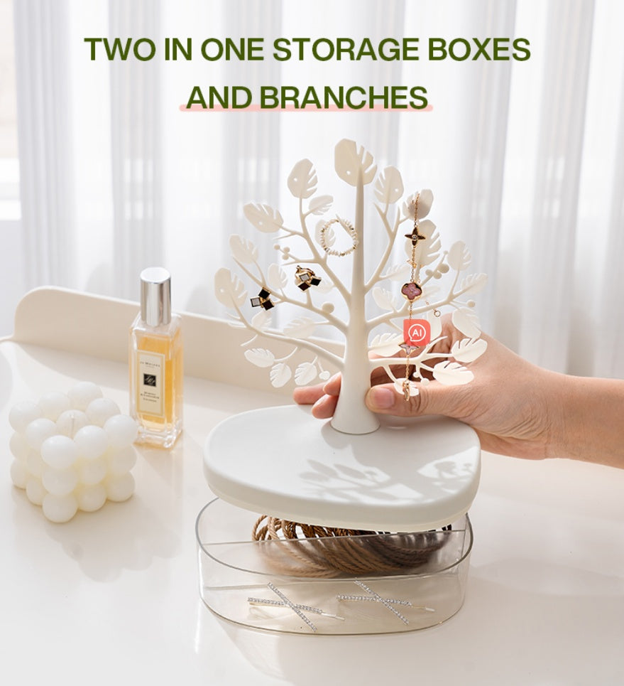 1pc Creative Tree Jewelry Storage Box