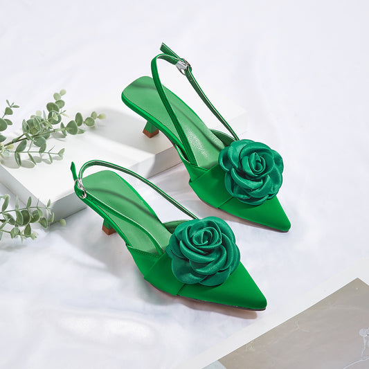 Three-dimensional Flower Women's Elegant Shoes