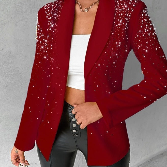 Casual Bubble Beads Small Suit Women's Clothing