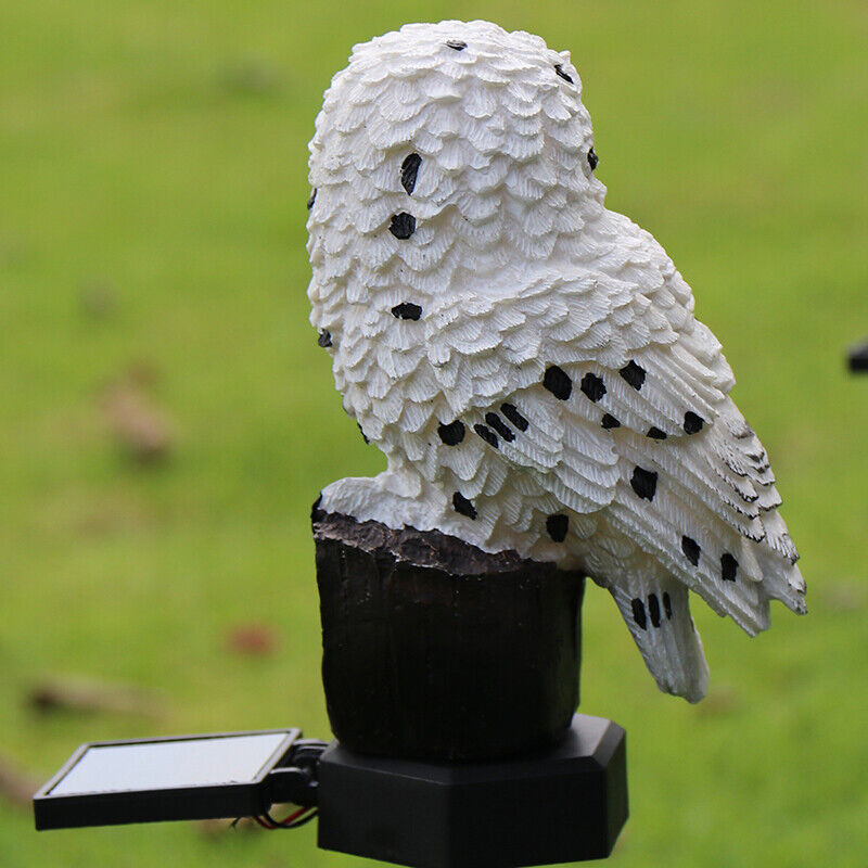 Solar Power LED Owl Parrot Lawn Light Outdoor