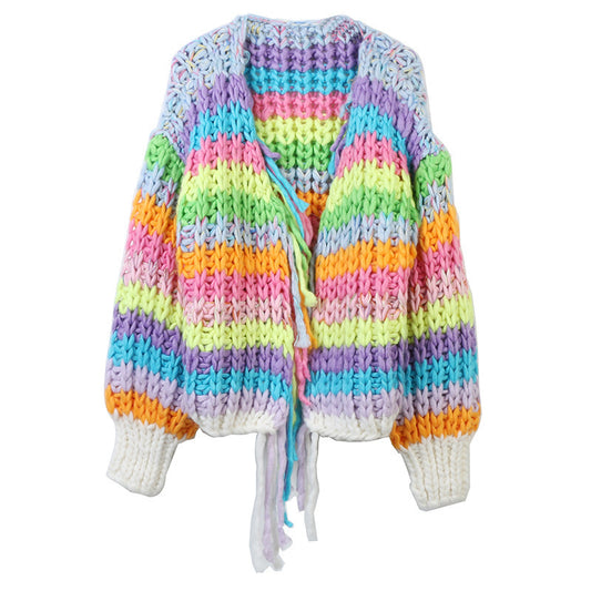 Idle Style Fashionable Knitted Cardigan  For Women