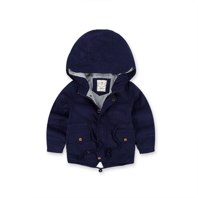 Cashmere Boy's Windcoat For Autumn And Winter