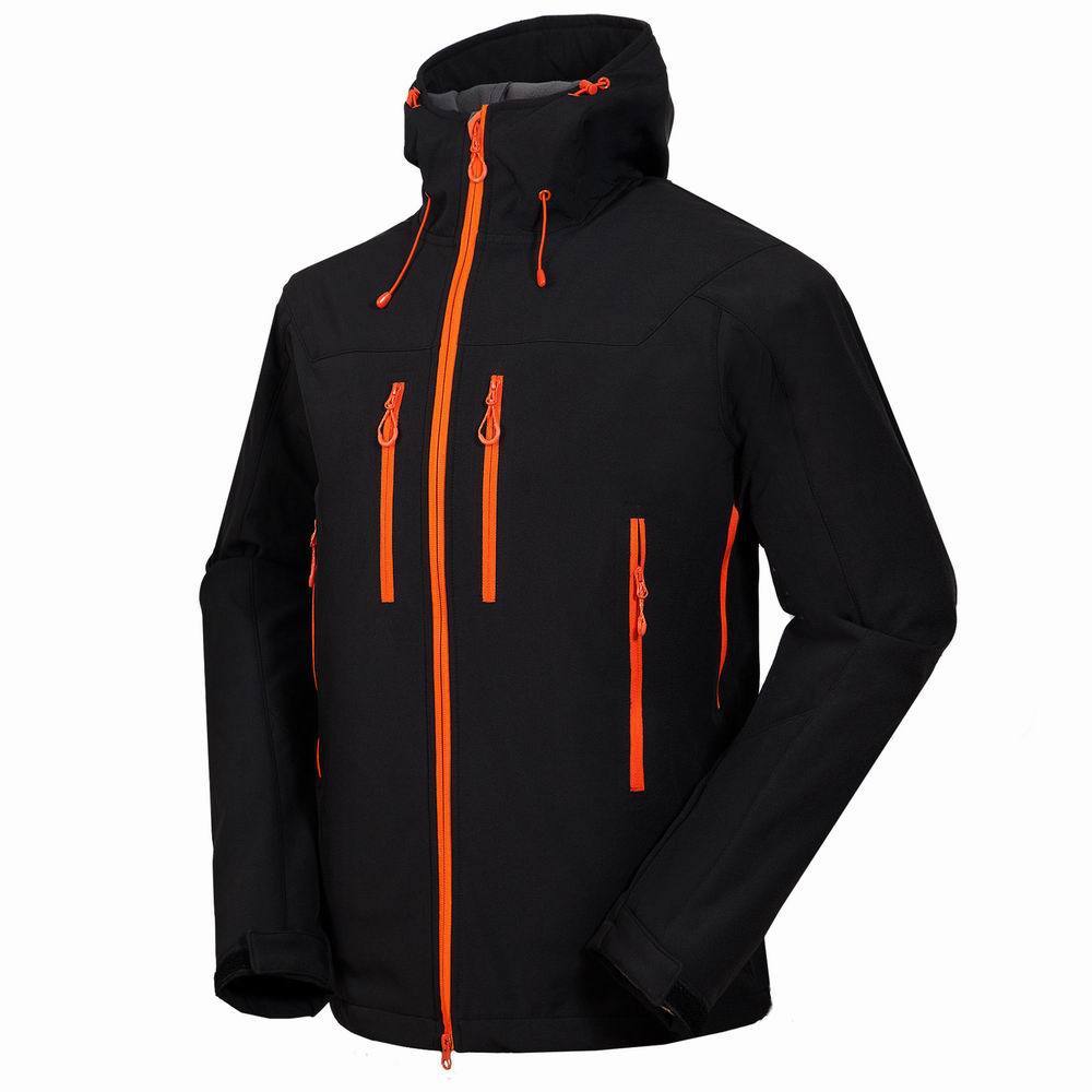 Men outdoor mountaineering camping leisure sports complex soft shell jacket j