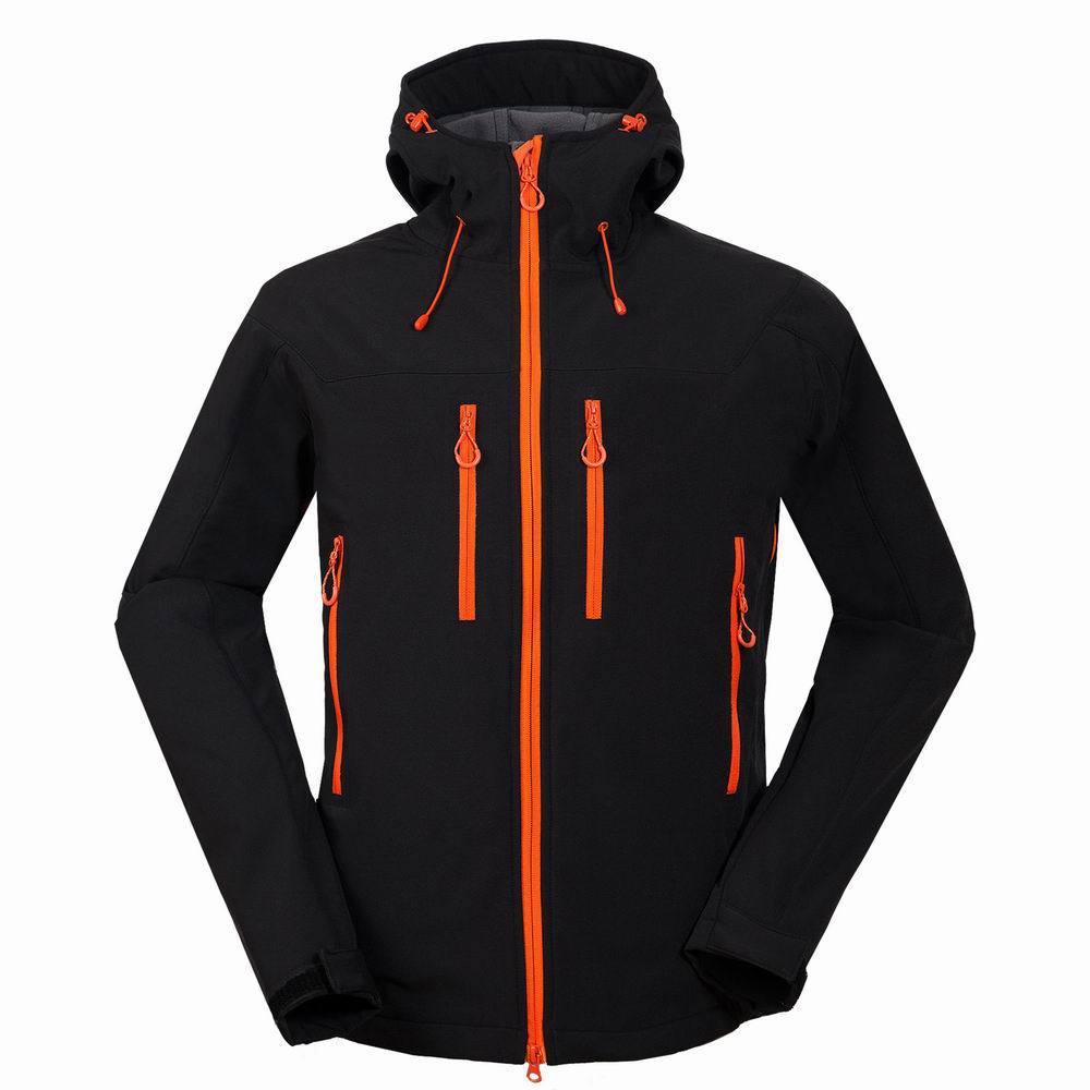 Men outdoor mountaineering camping leisure sports complex soft shell jacket j