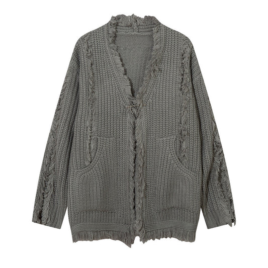 Bf Lazy Beard Knitted Cardigan