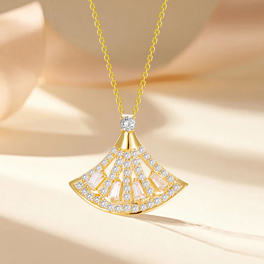 925 Sterling Silver Skirt Necklace Female Summer Light Luxury