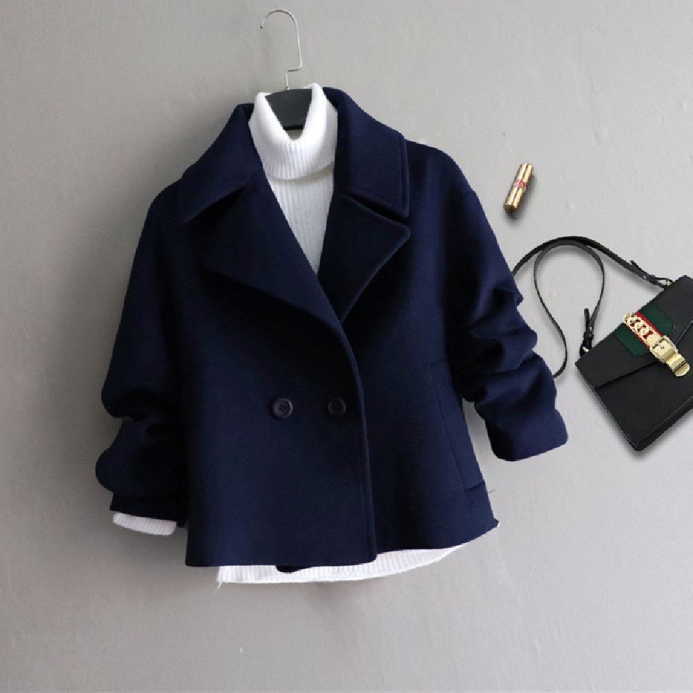 Women's Woolen Preppy Style Jacket