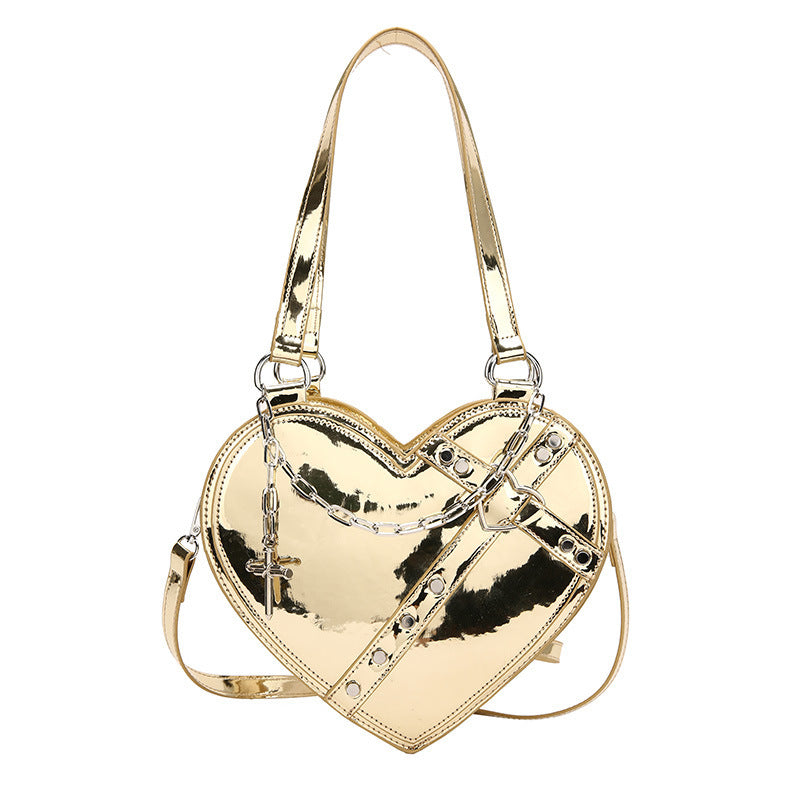 Chain Heart-shaped Bags Large Capacity Love Shoulder Bag