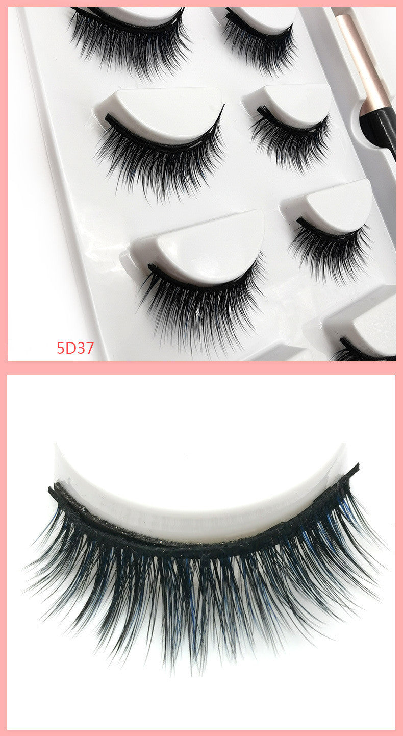 Natural 5 Pairs Magnet Eyelash Set