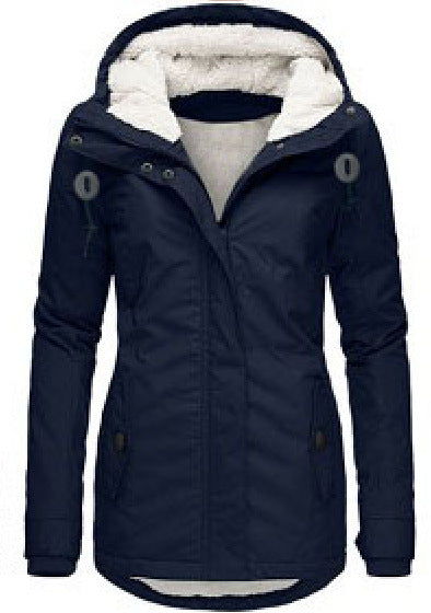 Plus velvet padded cotton jacket