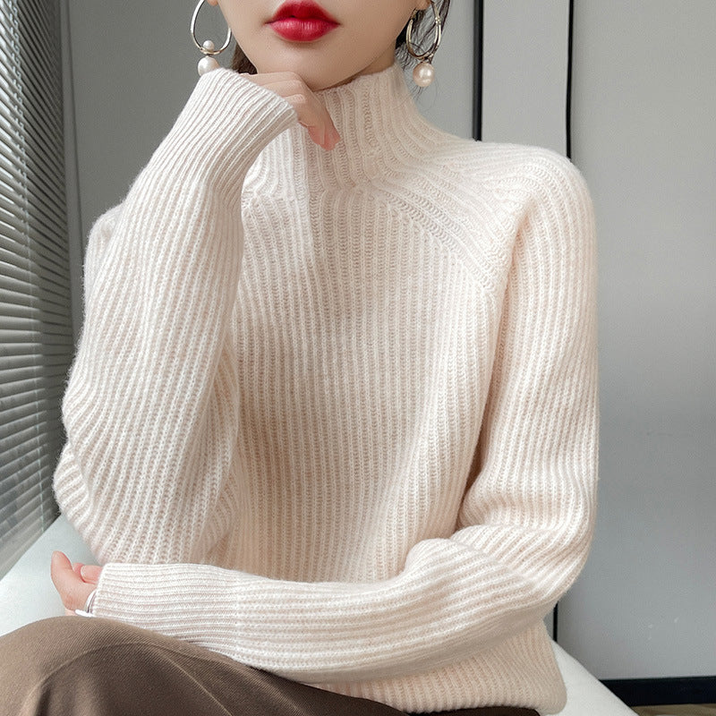 Pure Wool Half Turtleneck Pullover