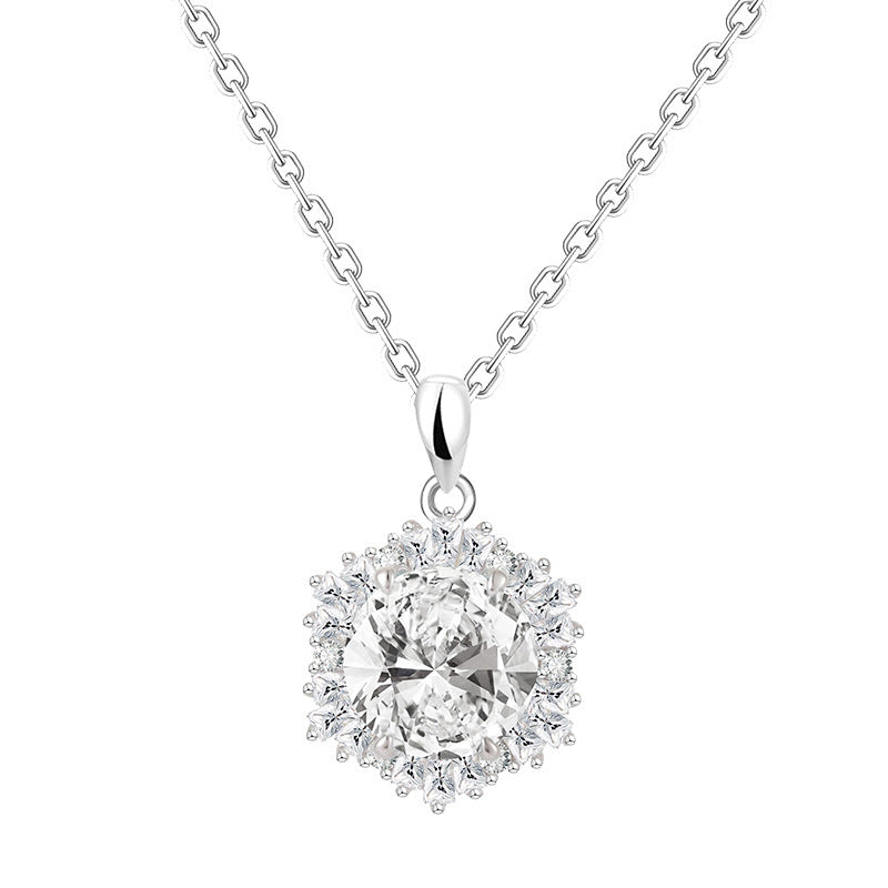 Snowflake S925 Sterling Silver Necklace For Women