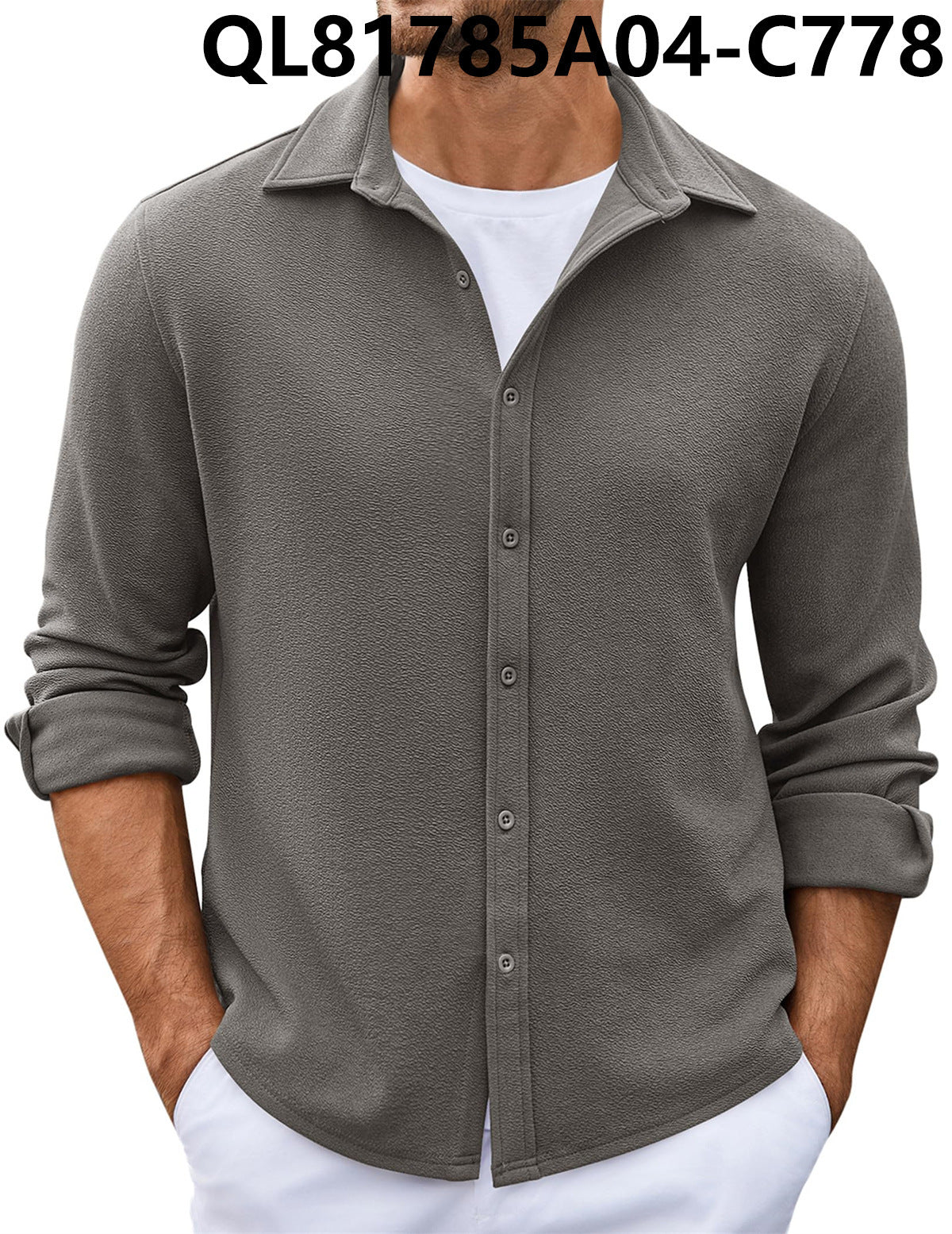 Men's Loose Trendy Short-sleeved Lapel Shirt