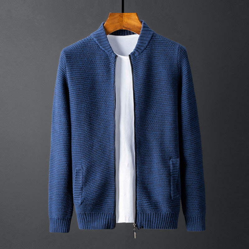 Men's Cardigan Sweater Pure Cotton Slim Trend