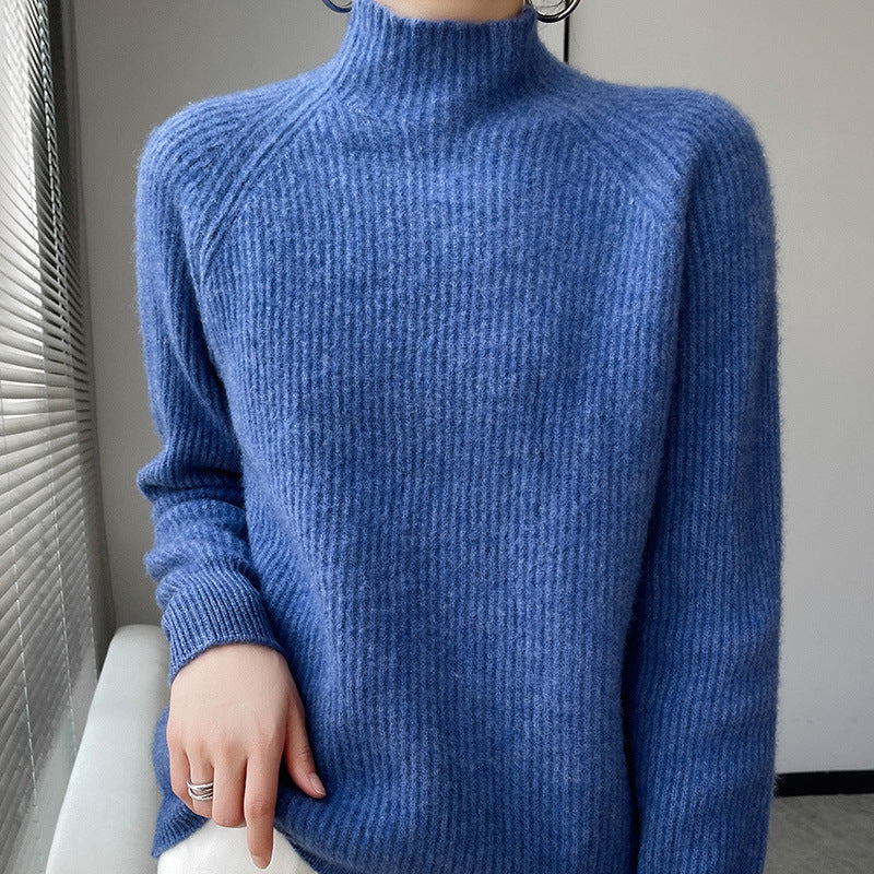 Pure Wool Half Turtleneck Pullover