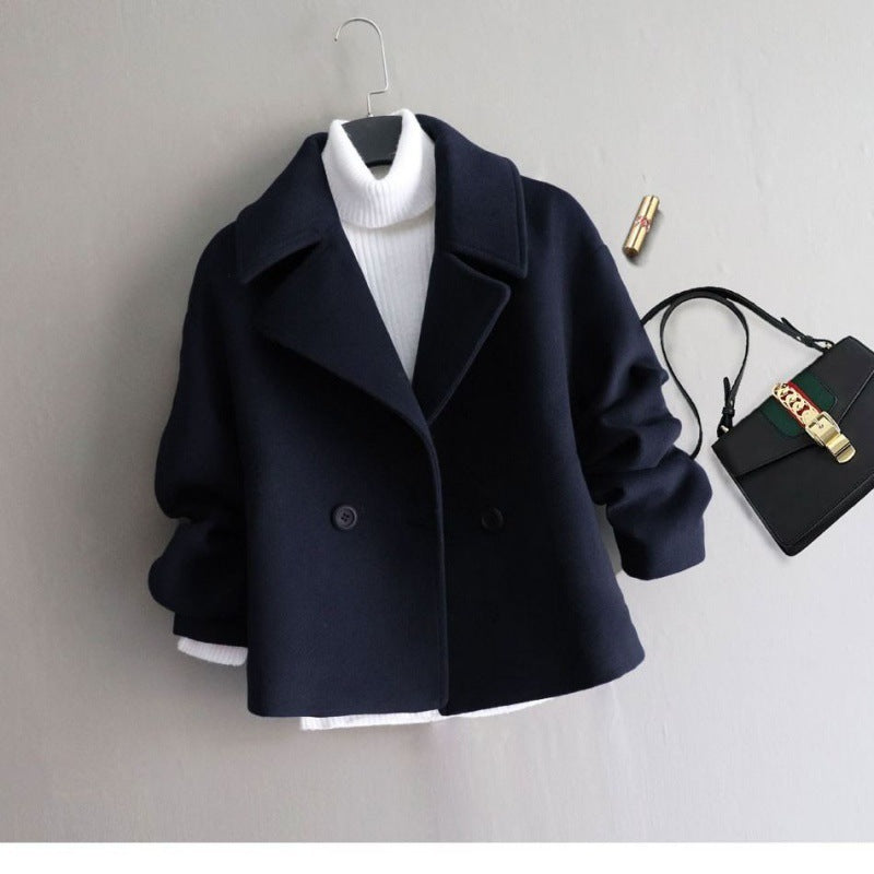 Women's Woolen Preppy Style Jacket