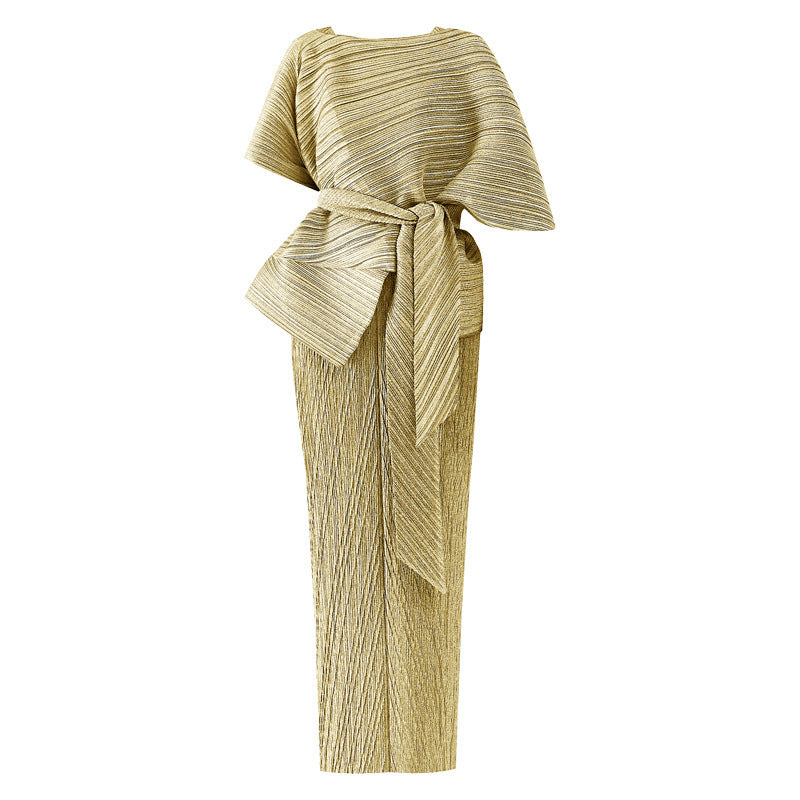 Women's Fashion Simple Pleated Dress