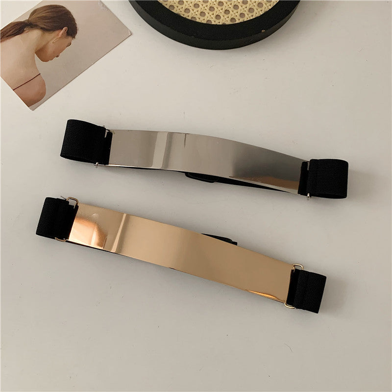 Mirror Glossy Metal  Waist Dress Belt