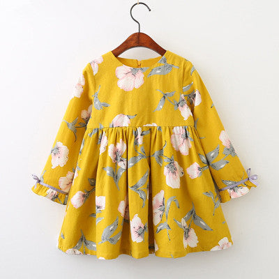 Autumn dress, new girl princess dress