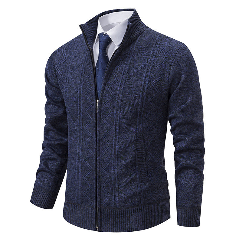 Men's Casual Loose Cardigan Sweater Knitted Jacket