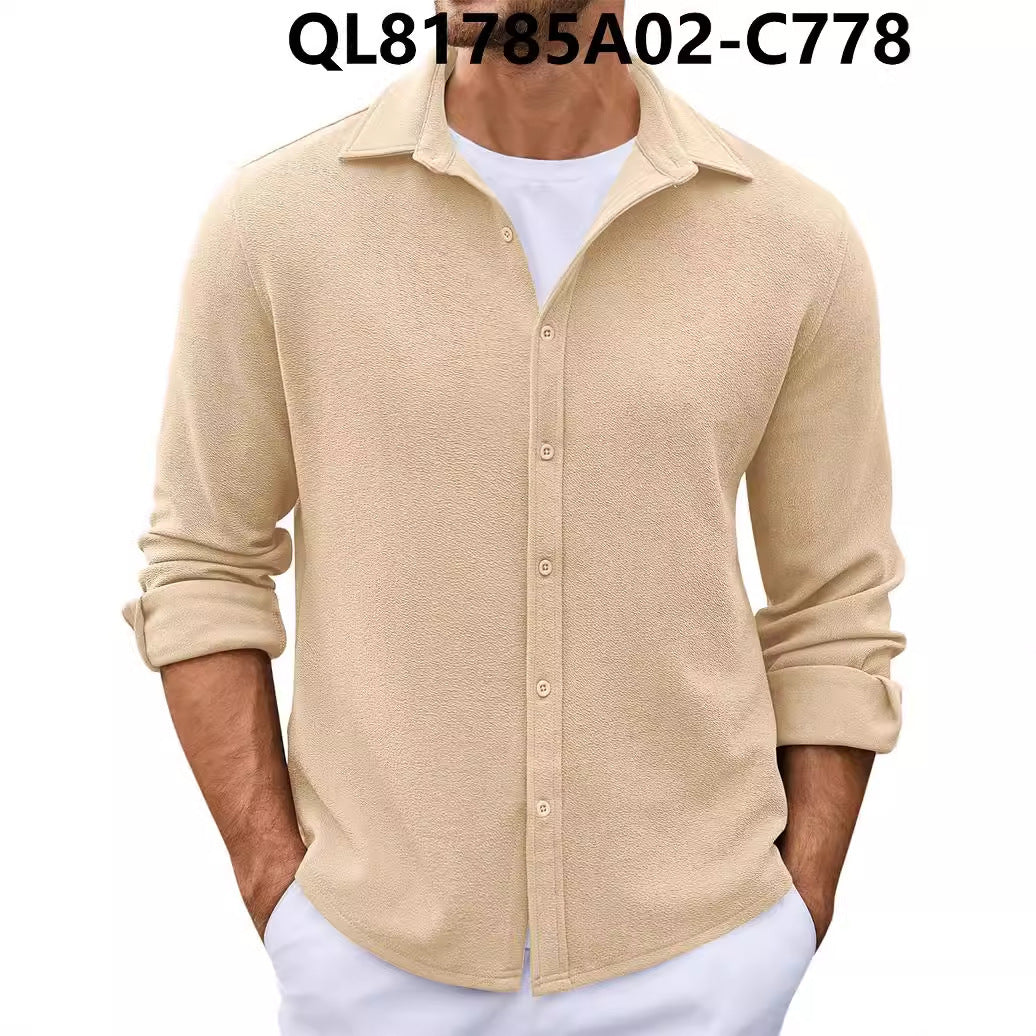 Men's Loose Trendy Short-sleeved Lapel Shirt