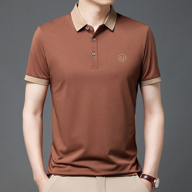 Polo Shirt Men's Business Casual Short Sleeve