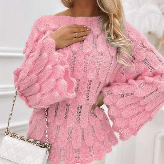 Autumn And Winter Elegant Texture Knitted Sweaters