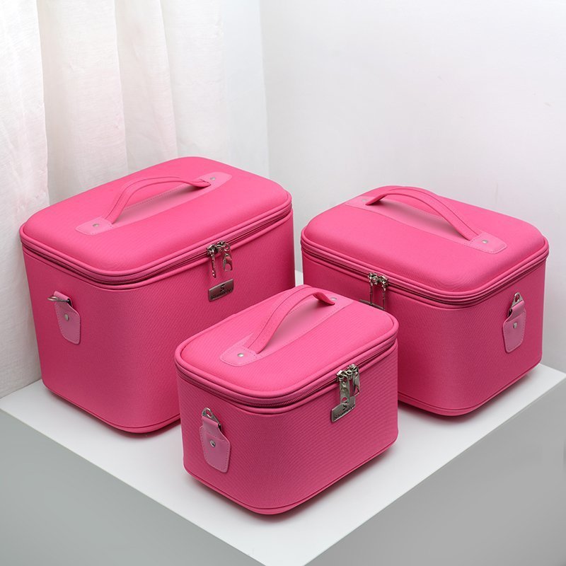 Waterproof Nylon Cosmetics Case Multi-layer Large Capacity