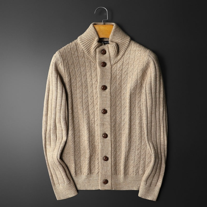 Knitted Sweater Button Men's Cardigan