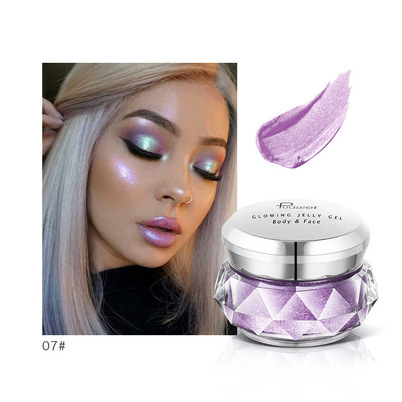 Face Highlighter Jelly Gel Mermaid Eyeshadow Glow Body Glitter Festival Makeup