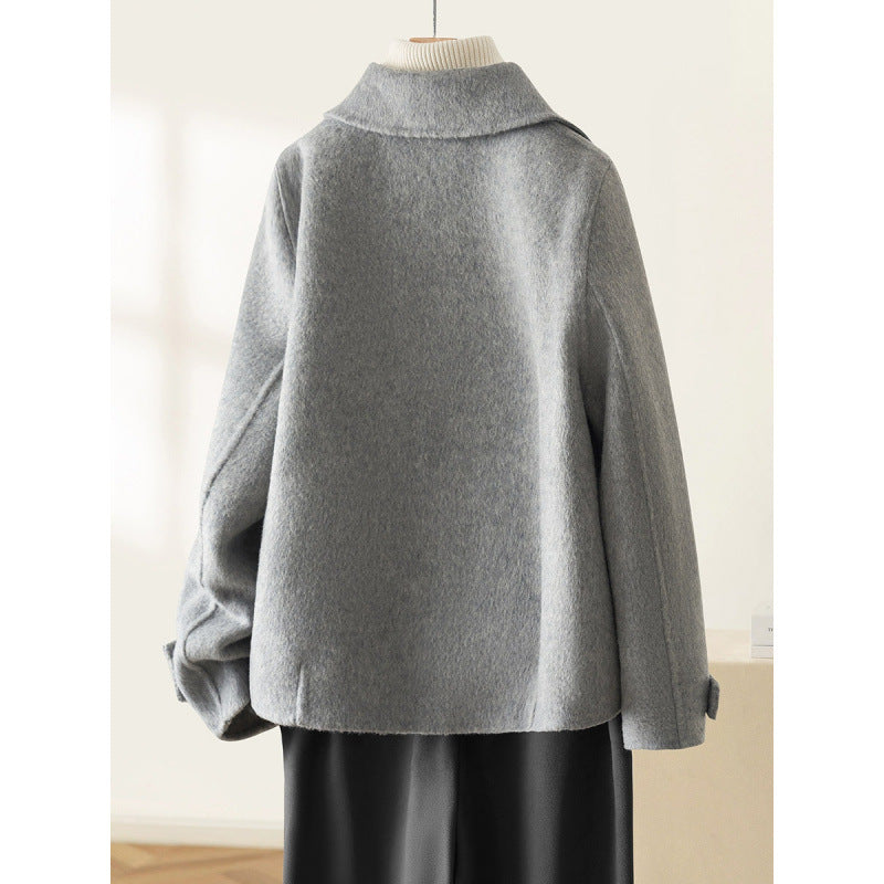 Hepburn Style Woolen  Coat