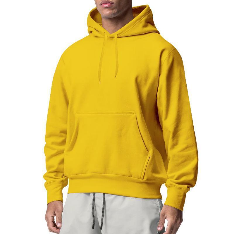 Men's Sports Solid Color Fleece Sweater Hoodie