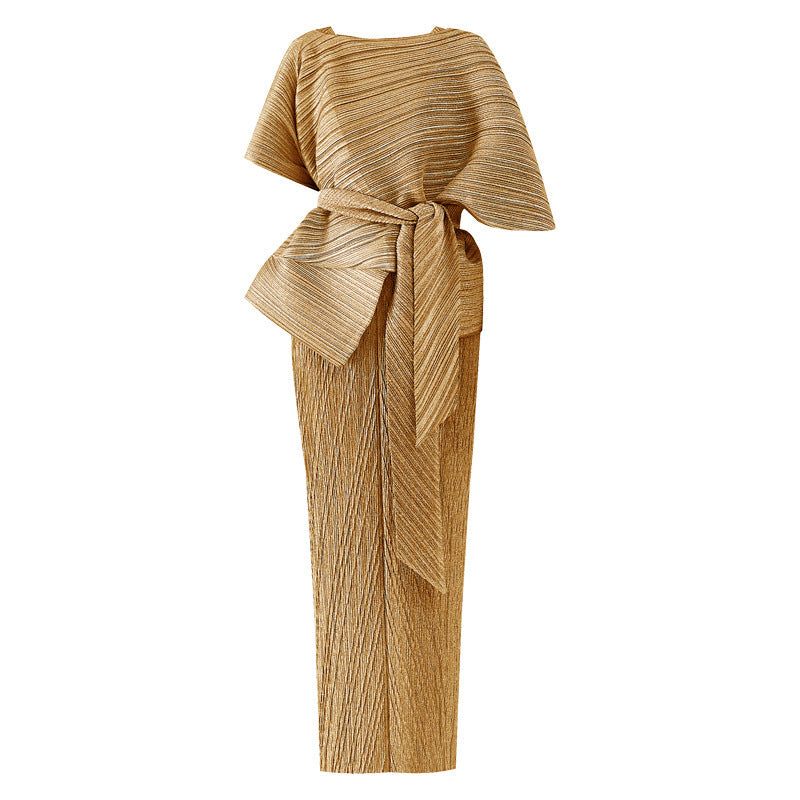 Women's Fashion Simple Pleated Dress