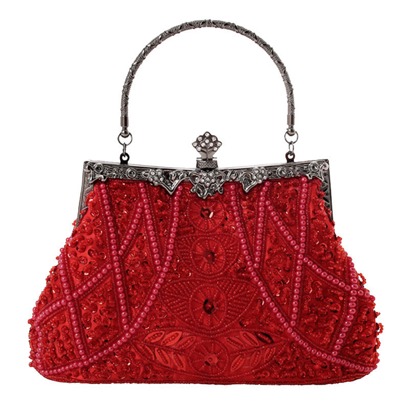 Ladies Hand Beaded Embroidered Evening Handbag