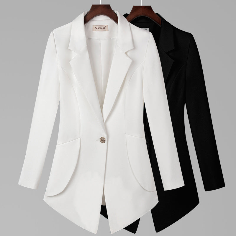 Fashion Women's Simple Solid Color Suit Jacket