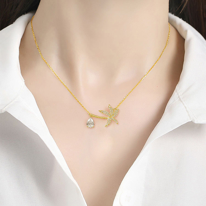 New Fashion All-match Maple Leaf Necklace