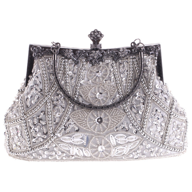 Ladies Hand Beaded Embroidered Evening Handbag