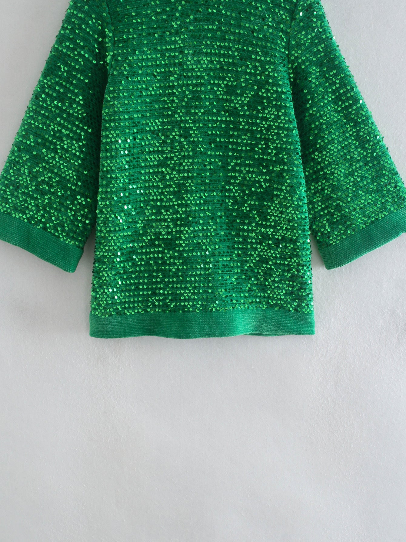 Long-sleeved Loose Sequined Women's Blouse