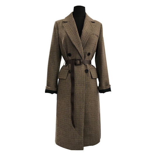 Women's  plaid wool coat