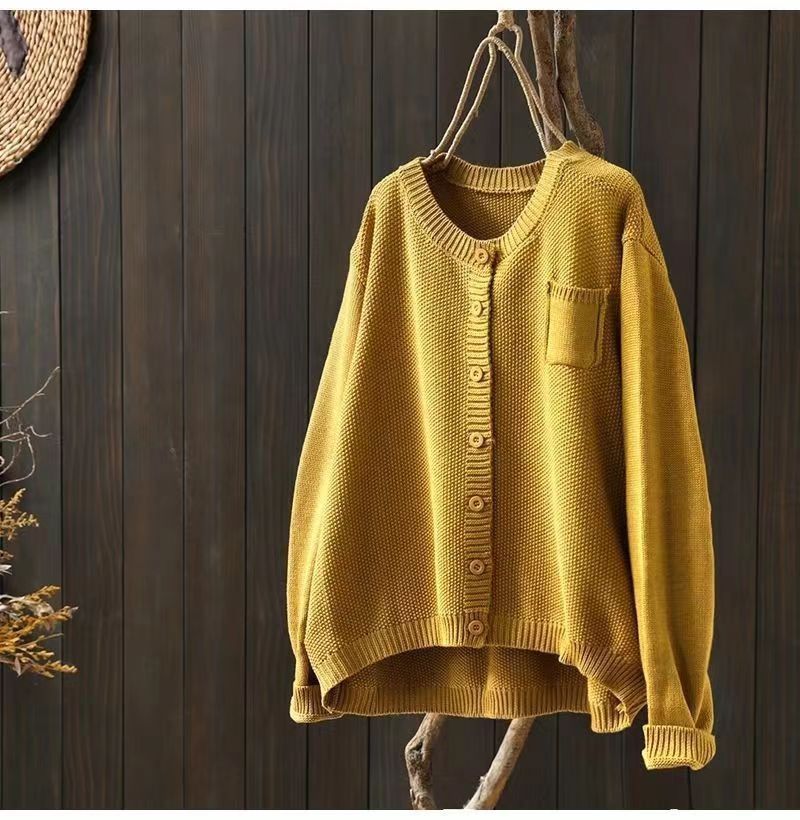 Women's Knitted Retro Loose Casual Sweater