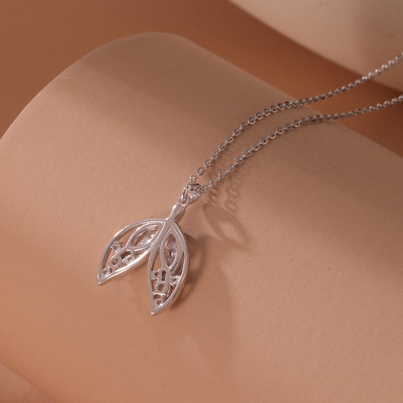 S925 Sterling Silver Mermaid Tail Necklace