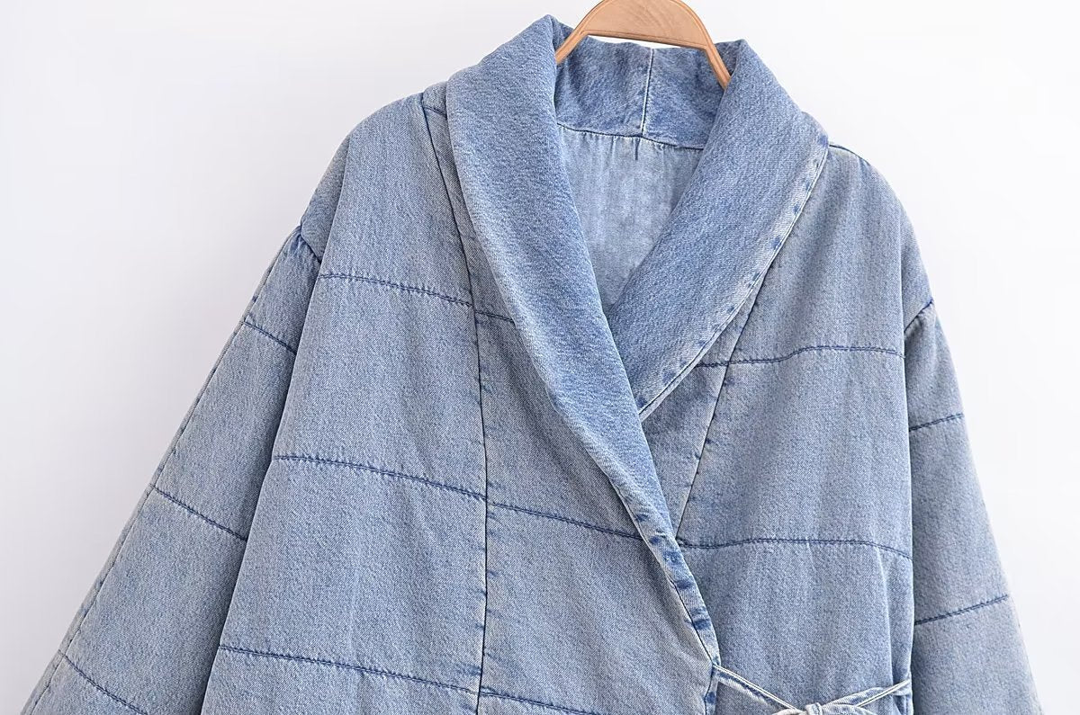 French Cotton Clothing Denim Loose Jacket Coat