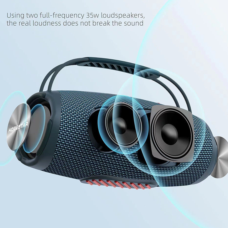 H53 Wireless Bluetooth Speaker Waterproof Portable Outdoor Portable Rugby High-power Double MP3 Player