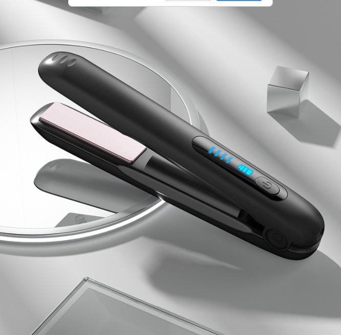 Wireless Hair Straightener Flat Iron Mini 2 IN 1 Roller USB 5000mAh Max 200 Degree